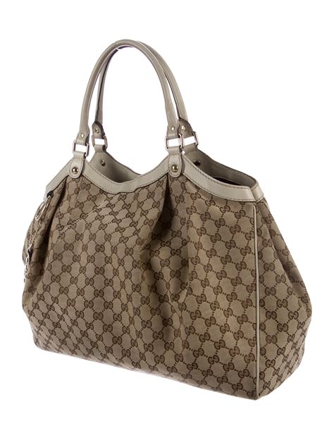 gucci gc canvas bag|gucci tote bag with zipper.